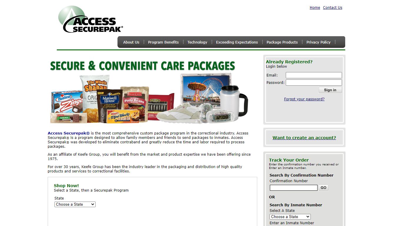 Access Securepak - Hunt County Program - TX - Welcome